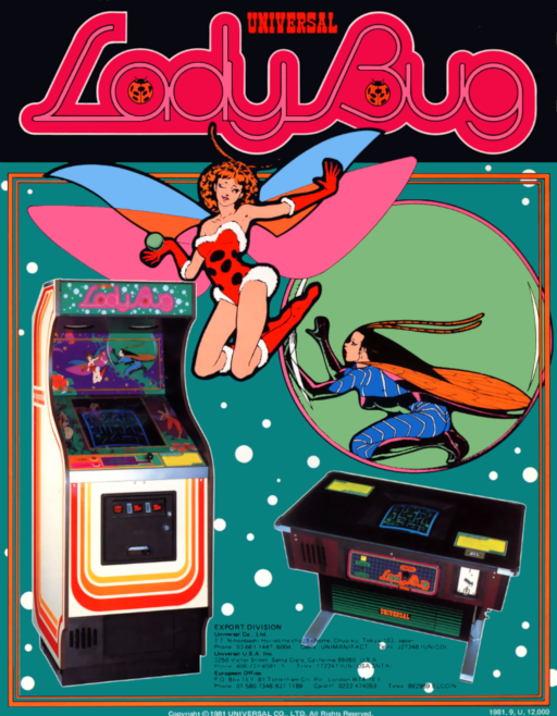 Lady Bug (bootleg on Galaxian hardware) [Bootleg] Arcade Game Cover